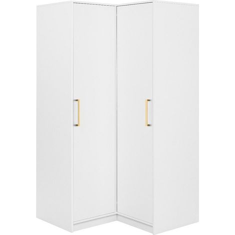 Armadio angolare 2 ante L115 cm Bianco - LIZANDRO