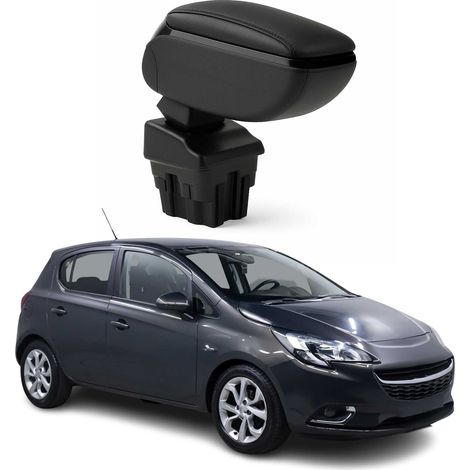 OMAC Armlehne für Opel Corsa 2014-2019 - Snap-On - ABS + Kunstleder - Keine Bohrung oder Installation - Einfache Montage Black (1/5)