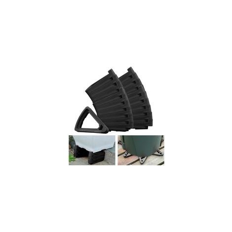 Lot de 24 pieds triangulaires invisibles pour pot de fleurs, rehausseurs antidérapants pour pots de fleurs de petite à grande taille, pour intérieur et extérieur (1/5)