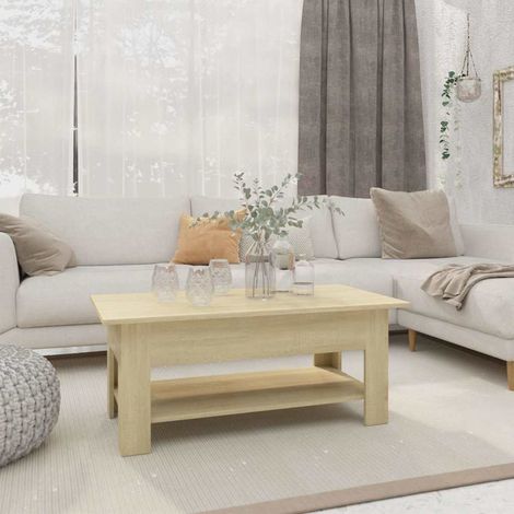 vidaXL Tavolino da Salotto Rovere Sonoma 102x55x42 cm in