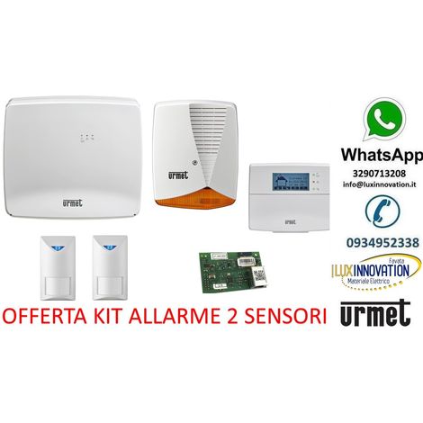 KIT ALLARME CON CONTROLLO REMOTO APP Interfaccia CLOUD IP urmet