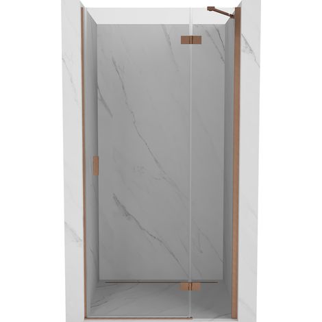 Mexen Mist-H Duschflügeltüren rechts 110 cm, transparent, gebürstetes Kupfer - 8A5-110-000-65-00-P (1/5)