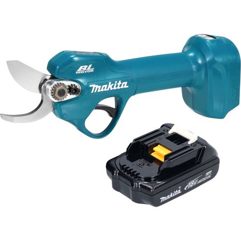 Tijeras para podar a batería Makita DUP 181 Y1 de 18 V, 30 mm, sin escobillas + 1 batería de 1,5 Ah - sin cargador (1/5)
