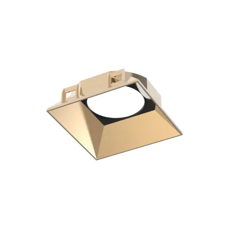 Ideal Lux Faretto Quadrato Zeus 1 luce Oro materie plastiche