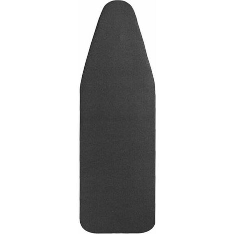 Bügelbrettbezug 148x55cm, extra großer Bügelbrettbezug mit 100% Baumwolloberseite und dicker Polsterung, leicht aufzuziehen und hitzebeständig (XXL, schwarz)