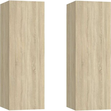 Maison Exclusive - Mobili TV 2pz Rovere Sonoma 30,5x30x90 cm in Legno Multistrato (1/5)