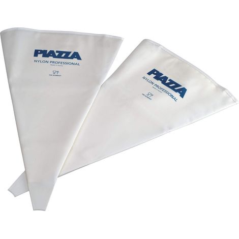 PIAZZA - Sac a Poche Professionali Senza Beccucci - Confezione 2 Sacchetti da 25 cm - Per Realizzare Decorazioni su Dolci, Torte, Cioccolatini e Pasticcini - Riutilizzabili e Resistenti in Nylon (1/2)