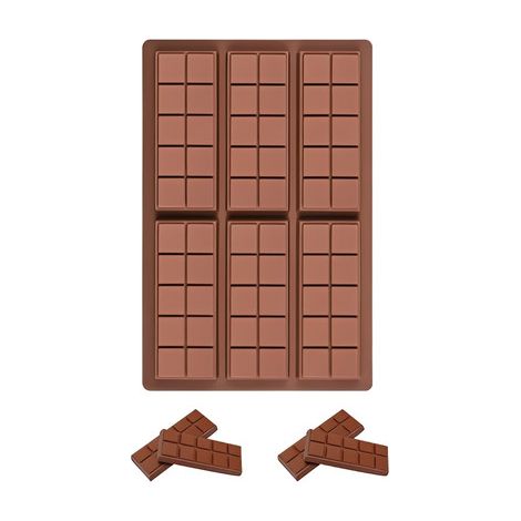 Moule chocolat silicone 6 barres 10 carrés chacune (1/5)