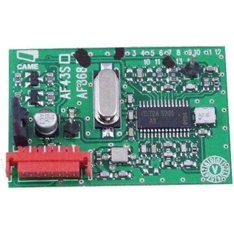 Récepteur radio 433.920 MHz pour motorisation – 2 canaux – Alimentation 12V/24V AC/DC – Compatible télécommandes CAME