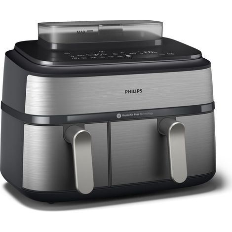 Philips Airfryer Doppelter Korb 9L Silber Serie 5000 (1/3)