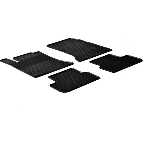 Set tappeti su misura in gomma - compatibile per  Mercedes CLA 4p (02/1304/19) -  Mercedes CLA Shooting Brake (03/1307/19) -  Mercedes Classe A 5p (10/1205/18) -  Mercedes Classe B (10/1101/19) -  Mer