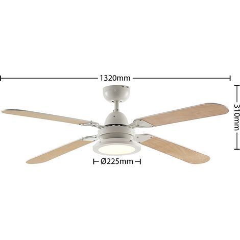 [NEUWERTIG] Lindby Led Deckenventilator Tedric Weiß Leise ø 133 Cm Ventilator Deckenlampe B-Ware (1/2)