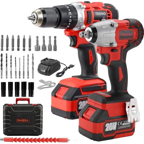 2 in 1 Brushless Cordless Drill & Impact Wrench Set (1/5)