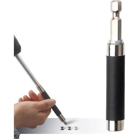 Drill bit with hex socket shank - Magnetic screwdriver bit set - For magnetic impact screwdrivers (1/5)