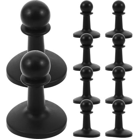 12 Pièces Mât D'auvent de Tente, Ensemble de Poteaux de Tente, Plastique Noir, Prise Améliorée, Portable, Capuchons Inférieurs, pour Backpacking et Voyage (1/5)