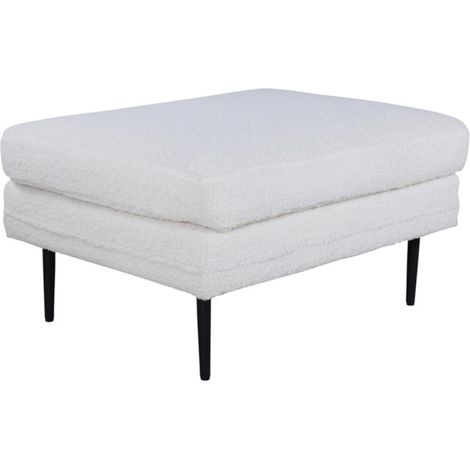 Pouf Design Bouclette "Boom" 90cm Blanc (1/5)