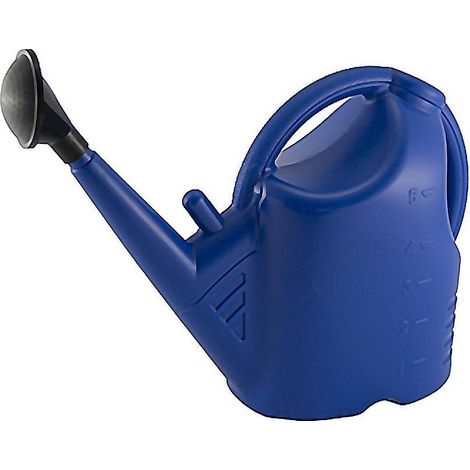 WURKO regadera plastico azul 5 litros , Regadera de plásticoCapacidad 5 litrosDoble asa.