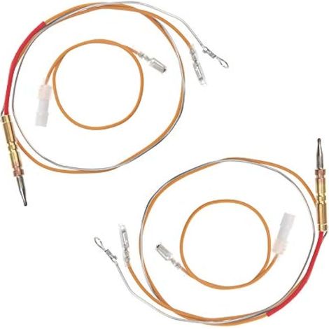 Lot de 2 thermocoupleurs de chauffage au propane 2304885, F237349, kit d'assemblage de sécurité thermocouple de type fixe, compatible avec Mr Heater, Dura Heat, Costway, Remington, ProCom et (1/4)