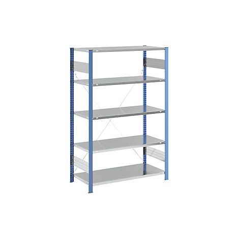 eurokraft pro Scaffale a innesto per magazzino montanti blu (1/4)