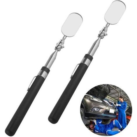 Telescopic Inspection Mirror - 2 Pieces 360° Rotating, Car Repair and Inspection Tool (1/5)