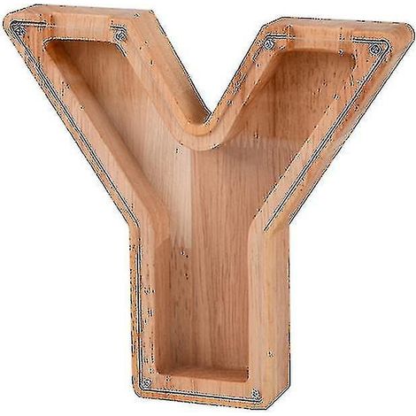 Sparschwein aus Holz mit Buchstaben für Kinder