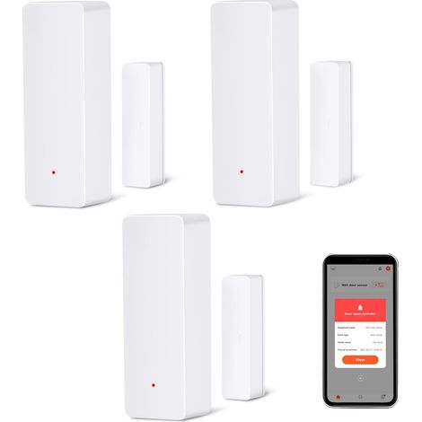 WLAN-Türsensor, kabelloser Smart-Fenstersensor, kompatibel mit Alexa und Google Assistant, Echtzeitbenachrichtigungen, einfache Installation, kein Hub erforderlich (1/5)