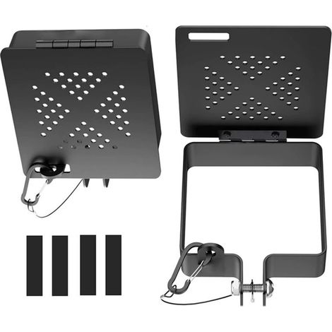 Bumper Ends RV Bumper Protectors Set – 10x10cm Metal Caps with Locking Pins – Rust Resistant Coating Includes 2 Caps 2 Pins 4 Rubber Pads – Universal Fit Trailers (1/5)