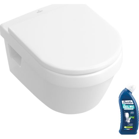 WC suspendu sans bride VILLEROY ET BOCH Architectura + abattant + Gel WC