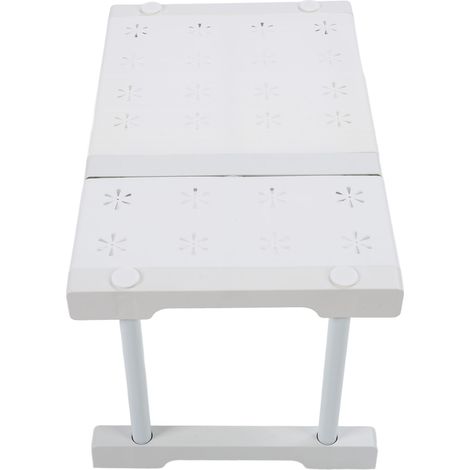 Étagère de rangement pliable pour armoire, étagère de rangement, séparateur réglable pour armoire, buffet, salle de bain, couverture complète, largeur 24 cm, hauteur 32 cm, longueur 27-38 cm (1/5)