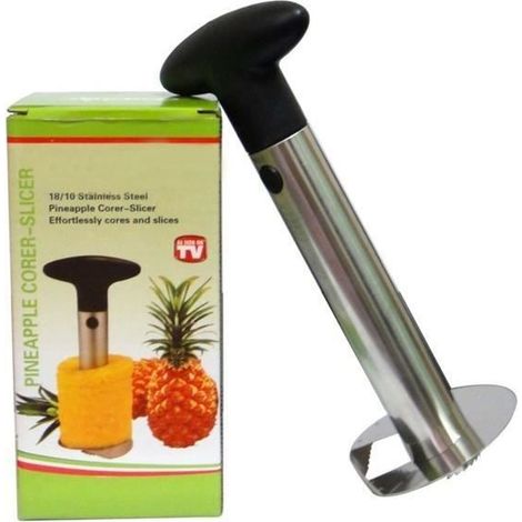 Coupeur éplucheur - XCSOURCE - Ananas carottier - Acier inoxydable - Argent - Outil de cuisine facile (1/4)