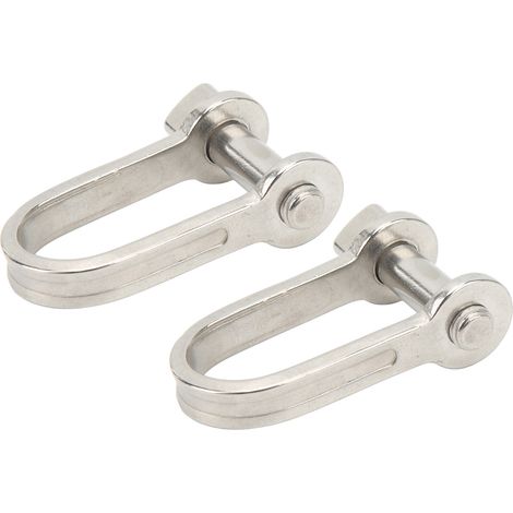 2 x manilles anneau D inox 316 marine pour ancre 12mm boulon robuste bateau yacht domicile (1/5)