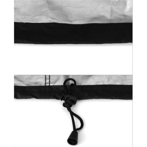 Capot protection moteur tondeuse - Imperméable et résistant Sangle réglable sécurisée - Protection débroussailleuse - 40x30 cm Noir (1/5)