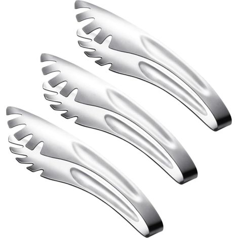 Steel Cooking Tongs Heat Resistant Secure Grip Without