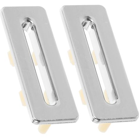 Anneaux De Trop-Plein En Zinc Argenté 2 Pièces Pour Évier De Cuisine Et Lavabo Salle De Bain, Accessoires Prévenant Les Débordements (1/5)