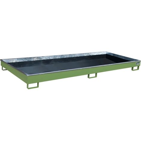 Bauer Südlohn Bac de rangement avec insert PE RW 3300-1 PE, peint, vert réséda