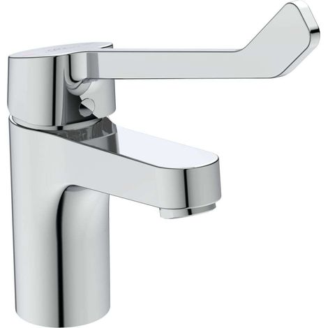 Ideal Standard Cerabase - Grifo de lavabo con palanca médica, con desagüe, cromo BD061AA (1/4)