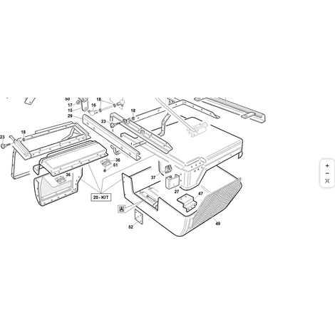 CESTO (PARTI IN TERMOFORMATO) ORIGINALE KUBOTA GIANNI FERRARI 95599640000