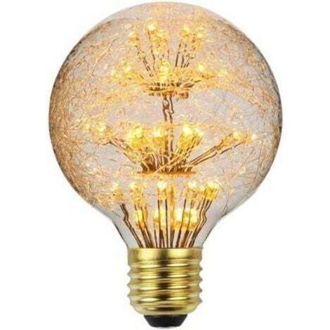 Led Ampoule Vintage Ampoule RGB Feu D'artifice Edison Ampoule 3W 220/240V E27 Ampoule Décorative (G80) [Classe énergétique G] (1/5)