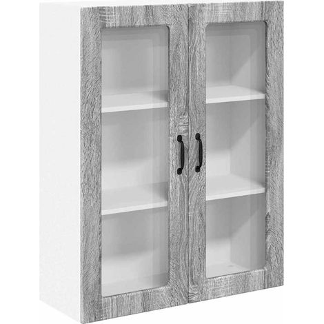 Meuble mural de cuisine,Armoire de cuisine avec porte Gris Sonoma 80 x 31 x 100 cm CFW52243 (1/5)