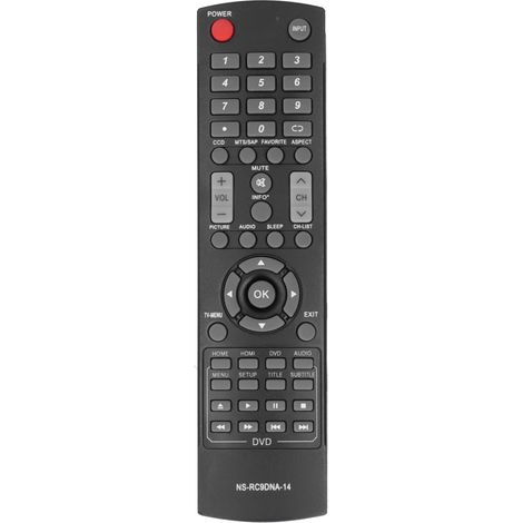 Telecomando di ricambio nsrc9dna14 per televisore LCD INSIGNIA ns20ed310na15 Nero (1/5)