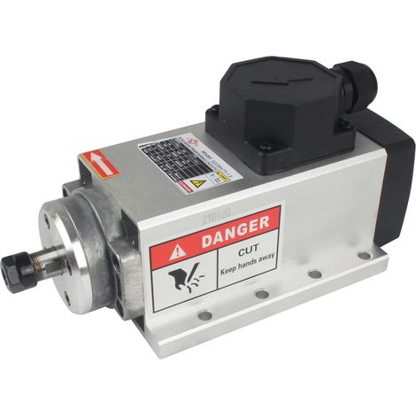 Moteur à broche, puissance de 1,5 kW, conception refroidie par air, Juste un fuseau (1/2)