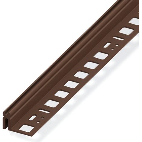Profilo di supporto 21-24 pvc marrone 1 metro
