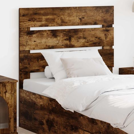 Kopfteil Geräucherte Eiche Holzwerkstoff