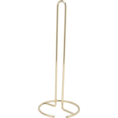 Porte-mouchoirs en fer forgé à surface lisse, moulé d'une seule pièce, présentoir doré pour bureau et cuisine
