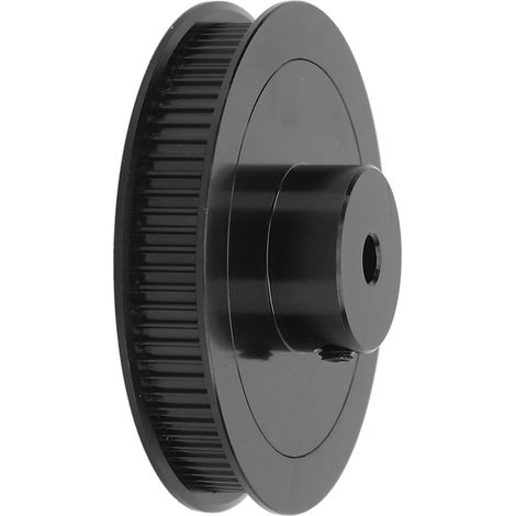 Synchronrad 80T 5mm GT2 Zahnriemenscheibe aus legiertem Stahl für 3D-Drucker und CNC-Drehmaschinen, schwarz (1/5)