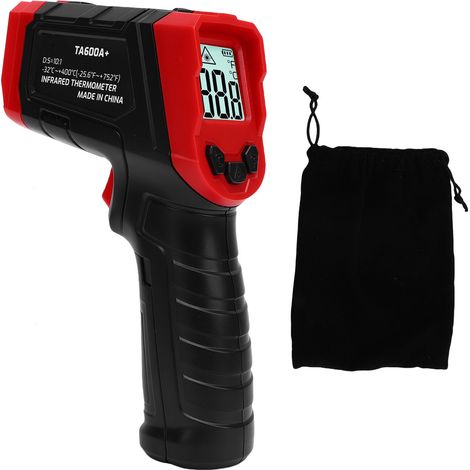 Thermomètre infrarouge -32°C à 400°C 37°F 932°F Écran LCD haute précision IR pour la cuisson Friture Cuisine Barbecue Viande Sucre Congélateur (1/5)