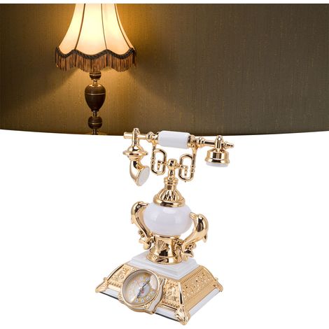 Tischlampe mit Spielzeugtelefon, kreatives Weckertelefon, multifunktionale Tischlampe, Kindergeschenk, 220 V, europäische Norm 8178-1 (1/5)