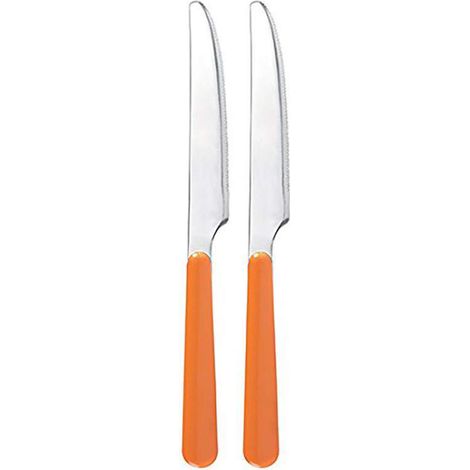 Excelsa set 2 coltelli tavola Trendy acciaio inox arancio