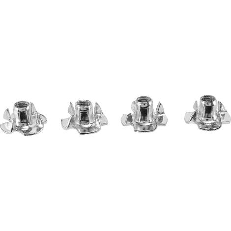 Vierzackiges, sortiertes Muttern-Set, Metallbeschichtung für die Möbelholzverarbeitung (M5 100 Stück) (1/5)