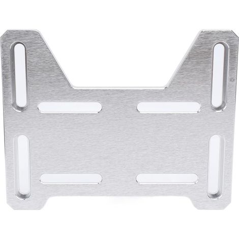 Support D'adaptateur de Montage de Réglable en Aluminium Durable pour Kit de Plaque de de Mini Vélo Go Kart (Argent) (1/5)